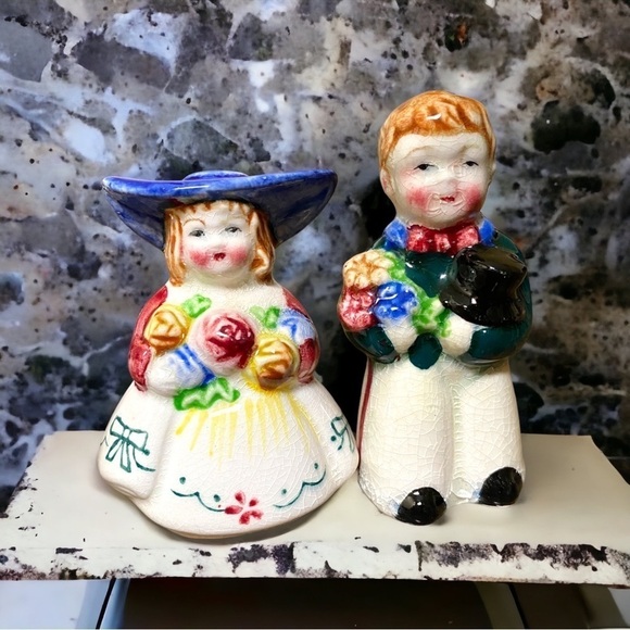 Source Unknown Other - Vintage Victorian Salt and Pepper Shakers